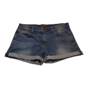 Joe's Womens Cuffed Cut Off Denim Jean Shorts Size 30 Blue Mid-Rise Stretch - Picture 1 of 4