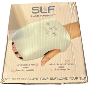 SLF MENSAJERO DE MANO CALOR AMASADO MASAJE USB RECARGABLE NUEVO - Imagen 1 de 2