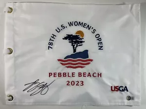 PIN DE GOLF ABIERTO PARA MUJER ROSA ZHANG FIRMADO 78TH EE. UU. BANDERA PEBBLE BEACH 2023 BAJO AUTENTICIDAD 7 - Imagen 1 de 2