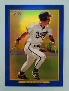 2020 Topps Turkey Red Chrome George Brett Blue Refractor #TRC-42 Card 1/50