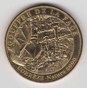 A 2009 TOKEN MEDAILLE ARTHUS-BERTRAND -- 19 600 GOUFFRE LA FAGE CHAUVE-SOURIS - Picture 1 of 2