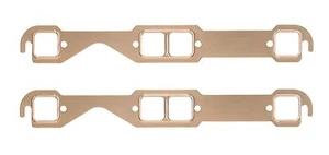 MAXX 153 Copper Exhaust Header Gaskets 1955-99 Small Block Chevy V8 Square Port - Foto 1 di 2
