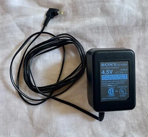 Genuine Sony AC-E455A AC Power Supply Adapter Cord 4.5V for Walkman Discman - Picture 1 of 2