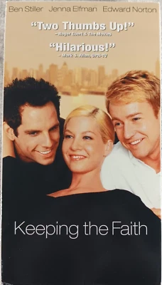 Keeping the Faith VHS Tape 2000 Romantic Comedy Ed Norton Ben Stiller - Image 1 of 4