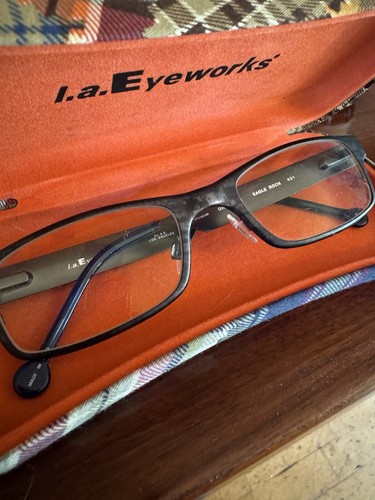 RARE  la eyeworks titanium by One Pair Eagle Rock 431 Blue