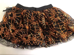 * CELEBRATE * GIRLS * HALLOWEEN  FOIL PRINTED TUTU SKIRT * SIZE 3T * - Picture 1 of 1