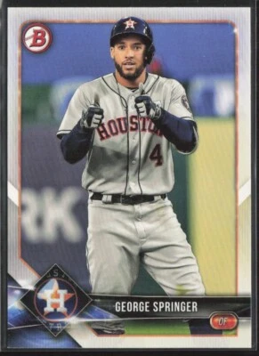 2018 Bowman #14 George Springer Houston Astros - Image 1 of 2