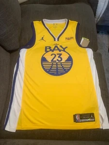 DRAYMOND GREEN Autographed GS WARRIORS Gold Swingman Jersey SZ XL. JSA WITNESS - Picture 1 of 6