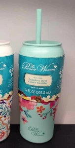 The Pioneer Woman Fresh Floral Stainless Can Cooler 17 Oz Tumbler Nwt - Picture 1 of 5