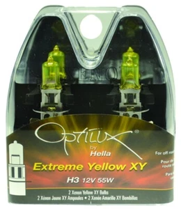 Hella Optilux H3 12V/55W XY Extreme Yellow Bulb - Picture 1 of 12