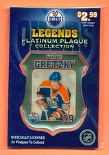 Wayne Gretzky 2007 Edmonton Journal Oilers Legends Platinum Plaque #99 Sealed
