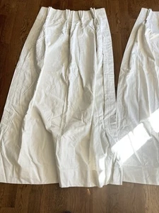 Maßgefertigte Plissee Vorhänge cremefarben gefüttert (Paar 1) 61 Zoll lang - Bild 1 von 5