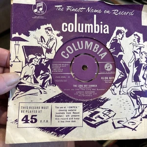 JIMMIE RODGERS - The Long Hot Summer 7” Vinyl Record Single 1958 Columbia Vg+ - Picture 1 of 2