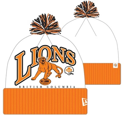 BC Lions 2025 Nuevo Spirit Turf Traditions Puño Pom Tejido Sombrero Dorado CFL Fútbol Foto 1 de 3