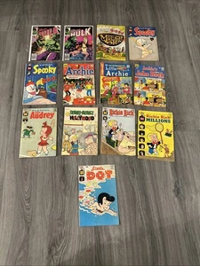 Vintage Lot 13 Comics, Silver Age. Archie’s, Richie Rich, Spooky, etc. AS IS Lot - Bild 1 von 3