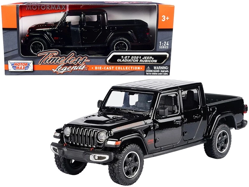 2021 Jeep Gladiator Rubicon Black 1 27 Die Cast American Legends DB