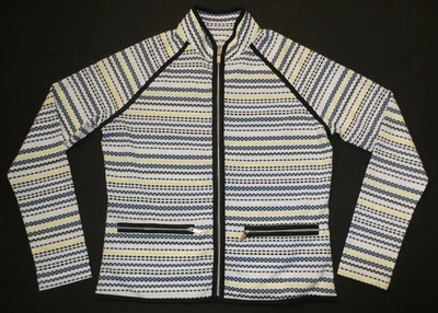 Chaqueta de golf Tail para mujer negra/amarilla/blanca/azul estampada elástica talla S Foto 1 de 3