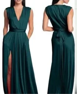 NEU Kleid The Population Krista Dress Größe L in Kiefer - Bild 1 von 12