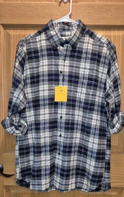 Franela de algodón mediana Duck Head para hombre nueva con etiquetas azul blanco verde Foto 1 de 4