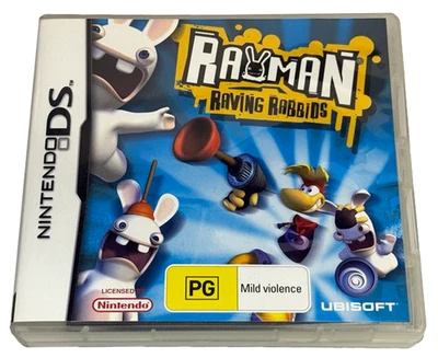 Rayman Raving Rabbids Nintendo DS 2DS 3DS Game *Complete* - Image 1 of 3