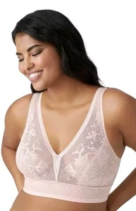 Neu ohne Etikett Wacoal Damen-BH ohne Bügel Größe 34 Netzoptik Softschalen 810340 beige/pink - Bild 1 von 4