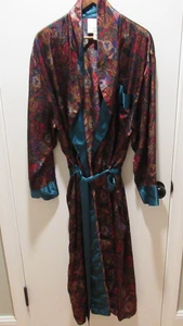 Nummer 1 London Herren L/XL Paisley Morgenmantel Langarm Taschengürtel - Bild 1 von 6