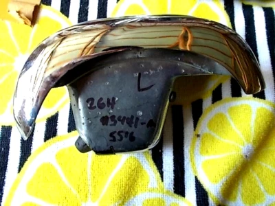 1946 1947 1948 Lincoln Zephyr luz trasera izquierda lámpara carcasa bisel OEM re-cromado Foto 1 de 3