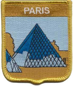 Paris France Flag Embroidered Patch - LAST FEW - Foto 1 di 4