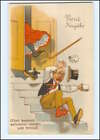 XX009210/ Neujahr  Mann stürzt die Treppe hinunter  Humor Litho Ak ca.1910