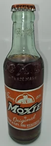MOXIE PAINTED LABEL 7 oz BOTTLE FULL - BOSTON METROPOLITAN - Picture 1 of 4