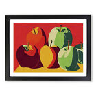 Pop Art Apple Fruit Vol2 Abstract Wall Art Print Framed Canvas Picture Poster