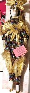BEAUTIFUL VINTAGE SHOW STOPPERS PORCELAIN MARDI GRAS DOLL, BEAUTIFUL - Picture 1 of 3