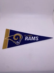 St Louis Rams Vintage NFL Football Mini Pennant 9"x4” Felt Banner Flag - Picture 1 of 6
