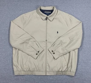 Polo Ralph Lauren Khaki Bi Swing Windbreaker Bomber Jacket 506002 Men's 2XB - Picture 1 of 11