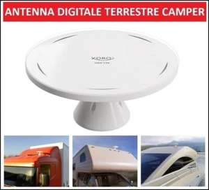 Antenna Tv Per Camper Digitale Terrestre UHF VHF Esterna Amplificata Portatile - Foto 1 di 8