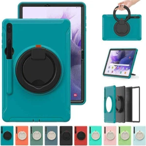 Shockproof Armor Stand Case Cover For Samsung Galaxy Tab S7 FE S8 Plus 11" 12.4" - Picture 1 of 92