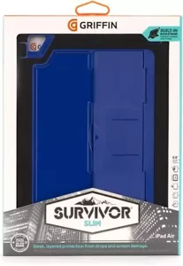 Griffin Survivor Slim Protective Case Cover for Apple iPad Air - Black/Blue - Picture 1 of 3