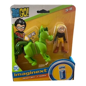 Fisher-Price Imaginext Teen Titans Go! Beast Boy & Terra Set 2 figure *nuovo - Foto 1 di 2