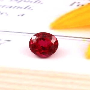 AAA Natural Mozambique Blood Red Ruby 10x8 MM Oval Cut Loose Gemstone 4.30 Ct - Picture 1 of 5
