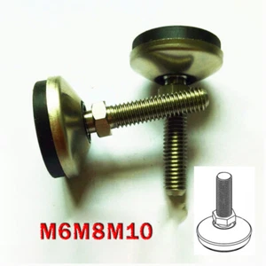 M6 M8 M10 Edelstahl + Nylon Universal Schraube, Tischecken Einstellschraube - Picture 1 of 7
