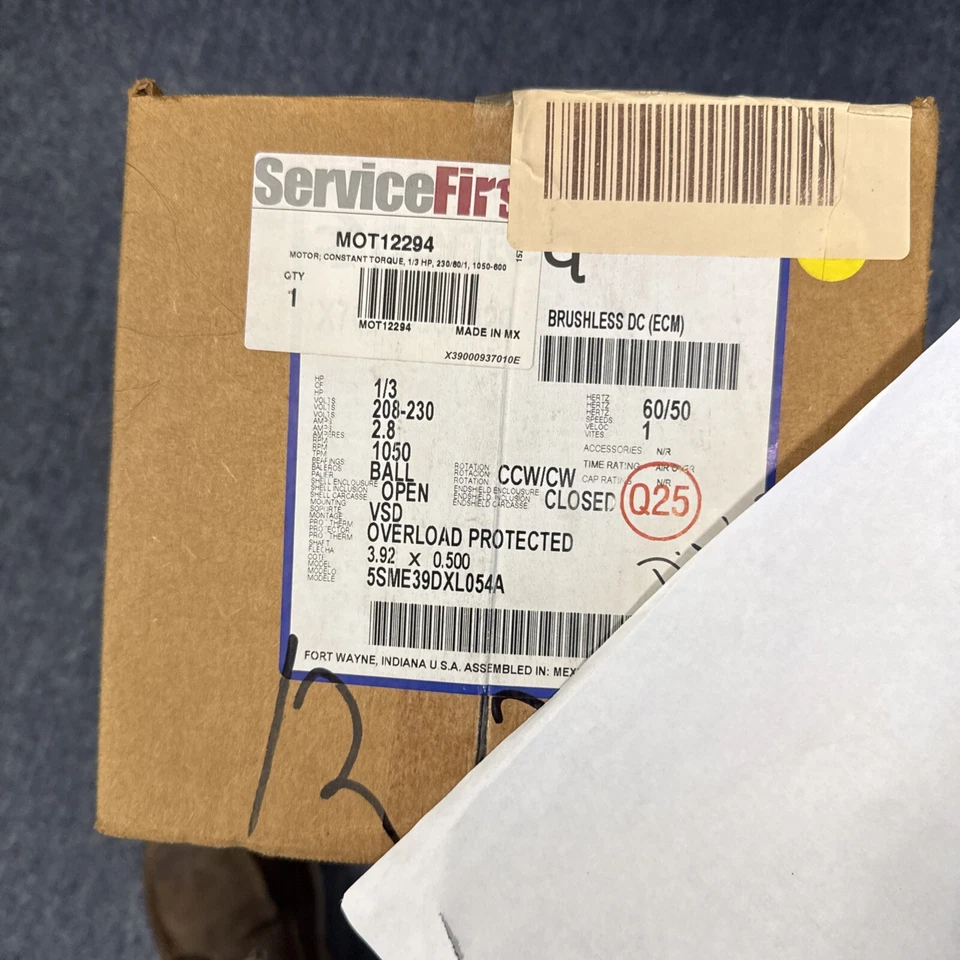 Motor y módulo soplador de horno X13 de 1/3 HP para Trane American Standard MOT12294 Foto 1 de 1