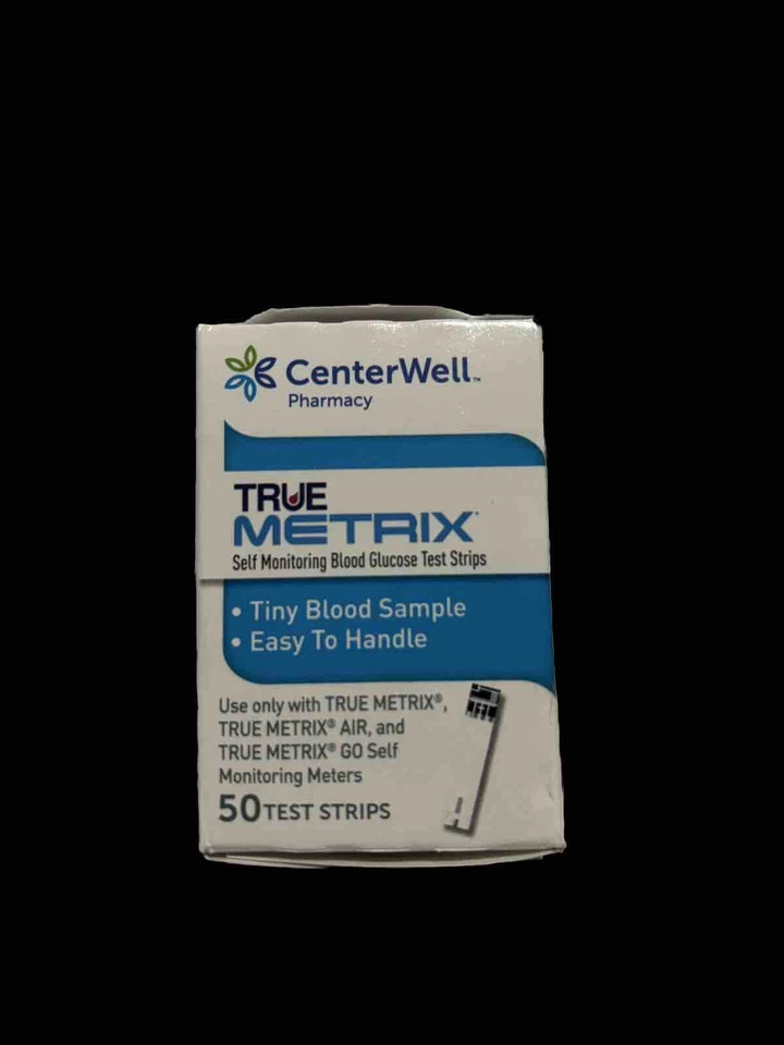 50 tiras reactivas de glucosa en sangre True Metrix/Centerwell (nuevas, selladas) caducan 3/25+ Foto 1 de 1
