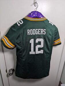 Aaron Rodgers #12 Green Bay Packers Green Womens Sz XL Nike Football Jersey NFL