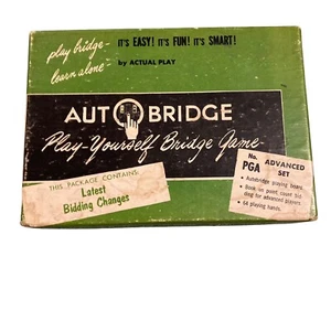 1957 VINTAGE AUTO BRIDGE PLAY-YOURSELF BRIDGE GAME - Picture 1 of 7