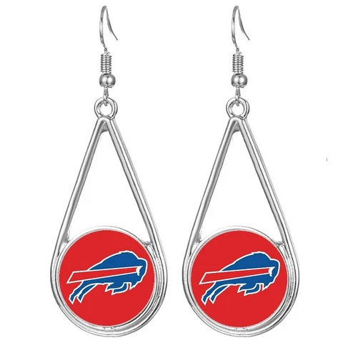 Buffalo Bills Womens Silver Drop Dangle Earrings w Gift Pkg D29 Cover