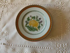 Haviland Limoges 6 Assiettes à Dessert/ Porcelaine/ Céladon Modèle Chrysanthème - Imagen 1 de 15