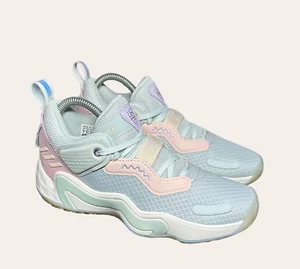 Adidas D.O.N. Issue #3 J 'Pastel' Women's High Top Basketball Shoes Size 5 Multi - Picture 1 of 10