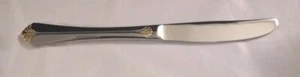 TOWLE SILVER Santa Barbara Gold Accent Stainless Steel Place/Dinner Knife 9" - Picture 1 of 2