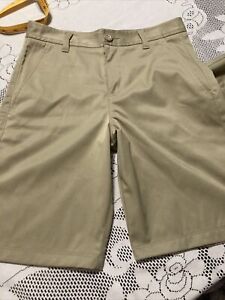 Under Armour Boys Youth Tan Performance Shorts Size 14 Inseam 9"