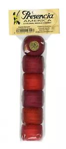 Presencia Pearl Cotton Size 12 Thread Sampler Pack Scarlet - Picture 1 of 1
